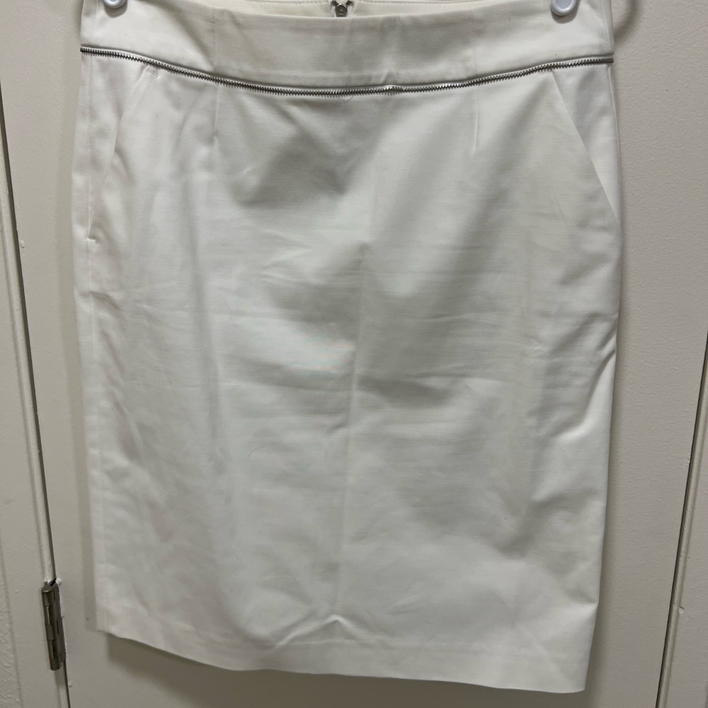 Calvin Klein White Pencil Skirt